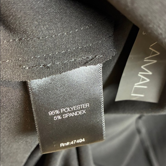 Norma Kamali Jersey Shift Dress Sz S Stretch Long Sleeve Pockets Minimalist - Picture 14 of 16